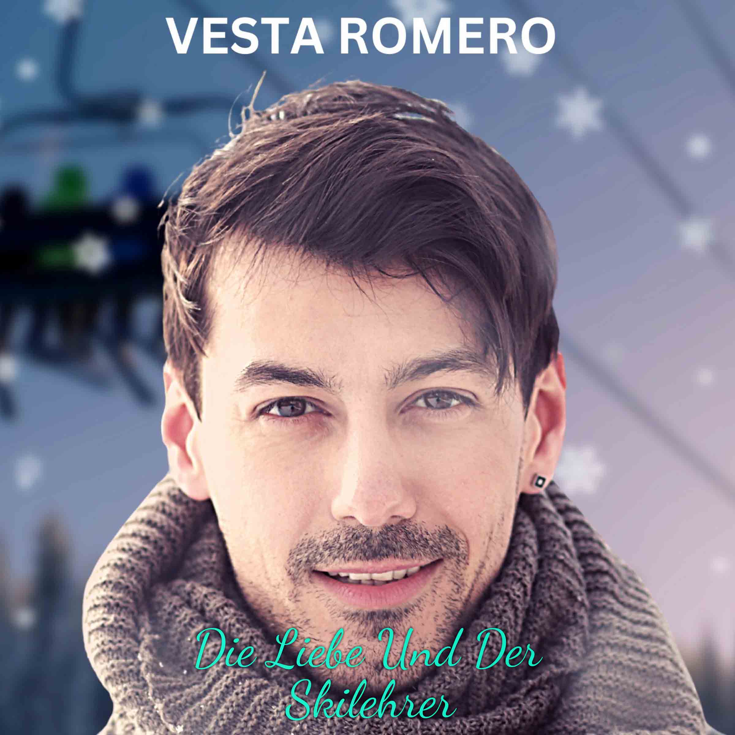die liebe und der skilehrer audiobook cover by vesta romero