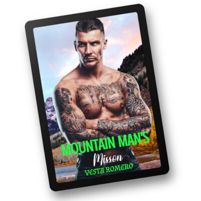 mountain man's mission ebook on ipad by vesta romero. Shirtless guy with tattoos against mountain backdrop